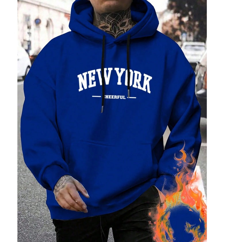 Men's Casual American-style Retro Loos hoodie Sweater