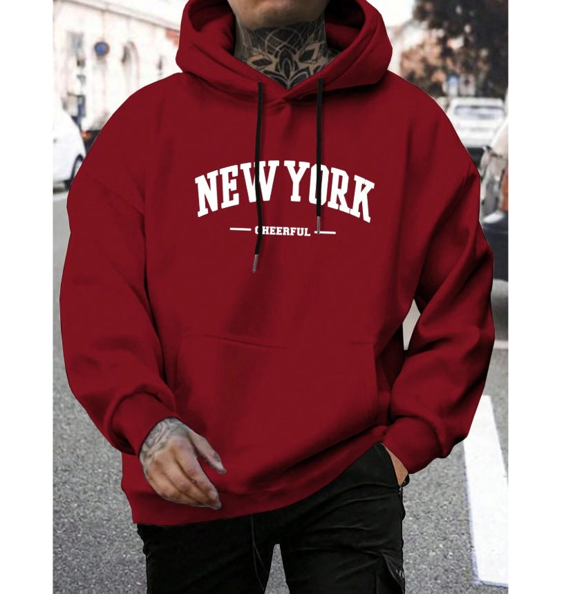 Men's Casual American-style Retro Loos hoodie Sweater
