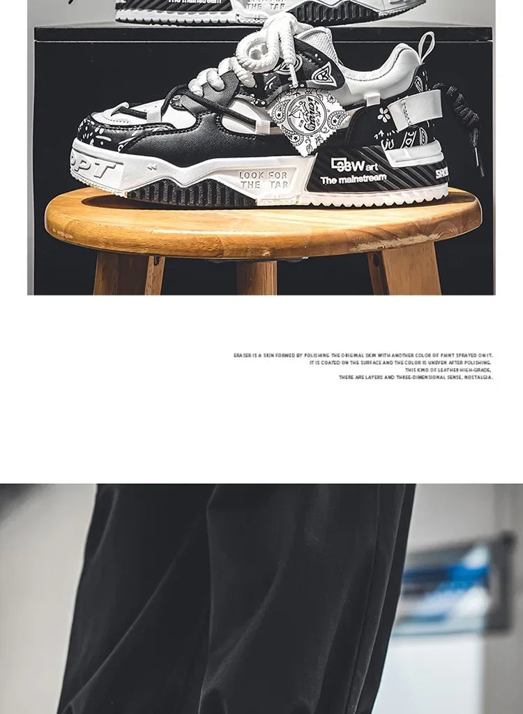 New Spring Trendy Men's Shoes Versatile Casual Board Shoes Men's Niche Original Explosion Style Thick Bottom Sports Shoes