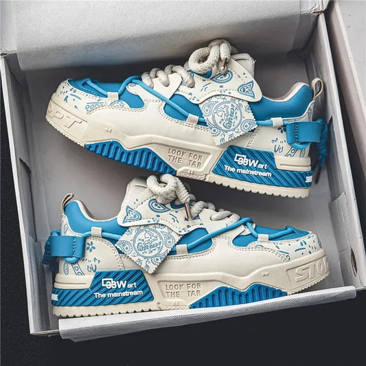 New Spring Trendy Men's Shoes Versatile Casual Board Shoes Men's Niche Original Explosion Style Thick Bottom Sports Shoes